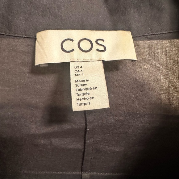 COS Black Button-Front Top - Picture 2 of 3